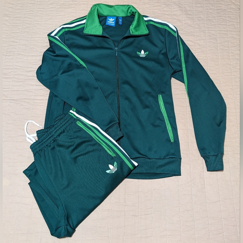 Green Adidas Tracksuit